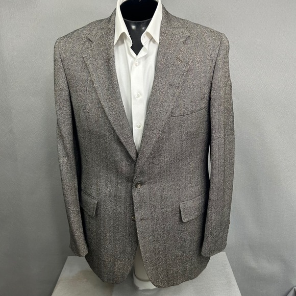 Polo University Club Ralph Lauren Tweed Blazer Sport Coat 40L British Isles - Picture 1 of 13